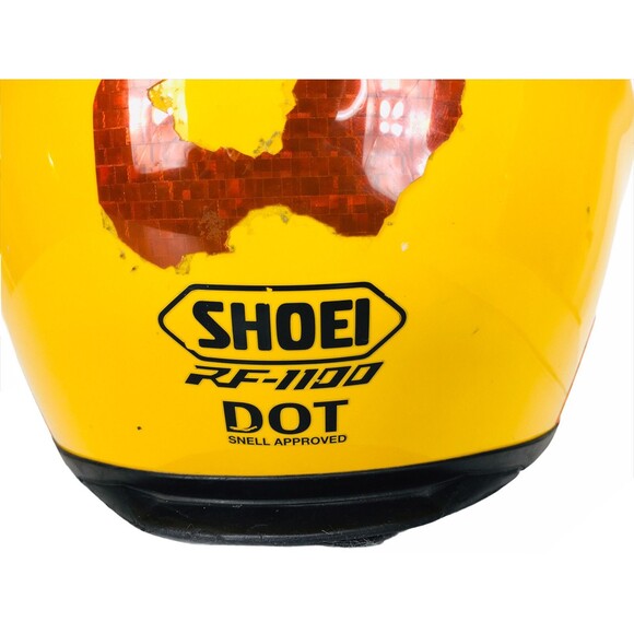 Yellow Iridescent 63-64CM XX-Large 7 7/8-8" Full Face Moto Helmet SHOEI RF-1100 - Picture 9 of 12